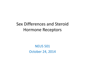 Sex Differences and Steroid Hormone
