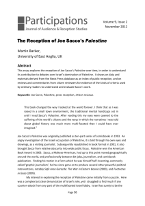 The Reception of Joe Sacco's Palestine