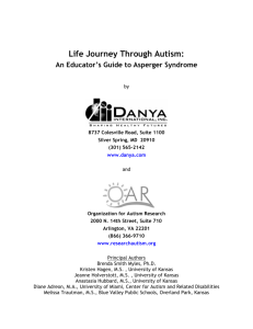 Life Journey Through Autism - Organization for Autism Research