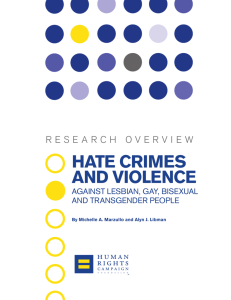 Hate Crimes aND VioleNCe