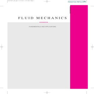 fluid mechanics - Department of Mechanical and Nuclear Engineering
