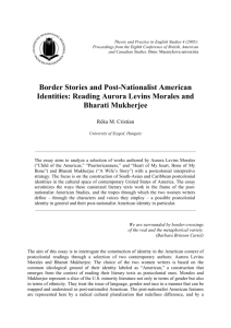 Border Stories and Post-Nationalist American Identities: Reading