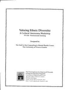Valuing Ethnic Diversity: A Cultural Awareness Workshop