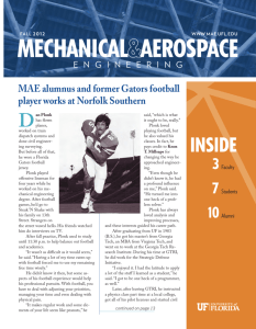 2012 Fall Newsletter - Mechanical and Aerospace Engineering