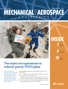 2011 Fall Newsletter - Mechanical and Aerospace Engineering