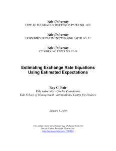 Estimating Exchange Rate Equations Using