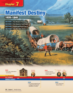 Chapter 7: Manifest Destiny, 1820-1848