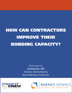 how can contractors improve their bonding capacity?