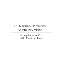 St. Martha's Commons Community Vision