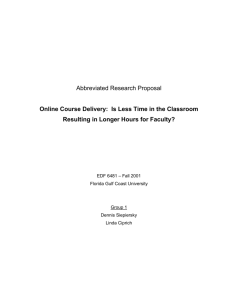 Abbreviated Research Proposal