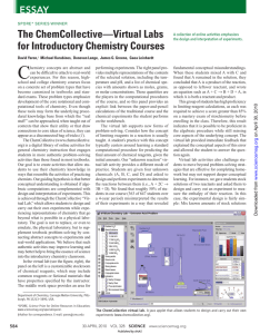 The ChemCollective—Virtual Labs for Introductory Chemistry Courses