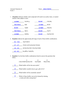 General Chemistry II Name SOLUTIONS Exam 3 1. (10 points