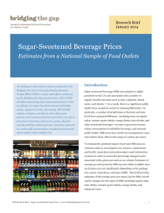 Sugar-Sweetened Beverage Prices
