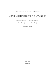 drag coefficient of a cylinder
