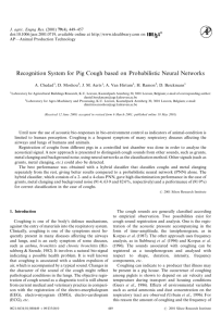Recognition System for Pig Cough based on Probabilistic
