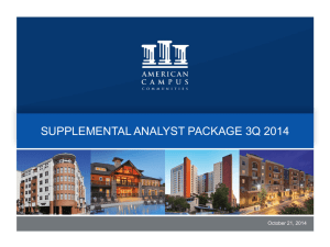 supplemental analyst package 3q 2014