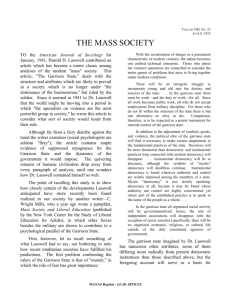the mass society