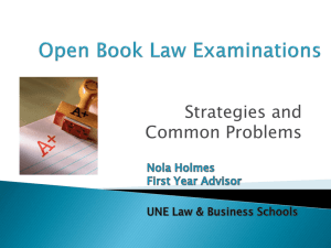 Open Book Examinations