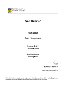 MKTG 2240 Unit Outline_Updated - Business School