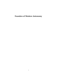 Founders of Modern Astronomy