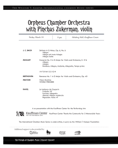 Orpheus Chamber Orchestra with Pinchas Zukerman, violin