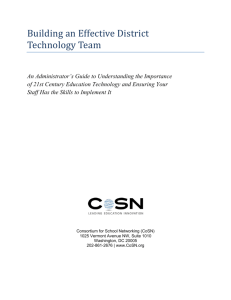 Building an Effective District Technology Team