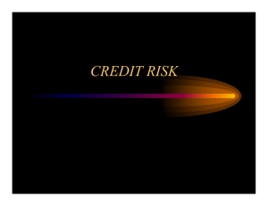 credit risk -- loan portfolio management