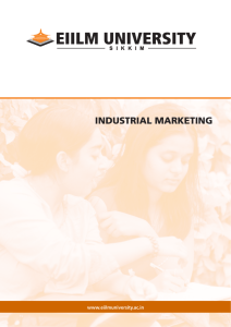 industrial marketing - EIILM University, UGC Approved