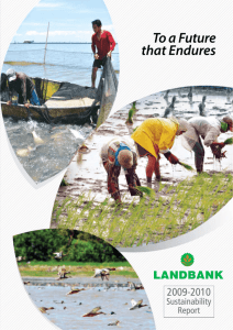 LANDBANK 2009-2010 Sustainability Report