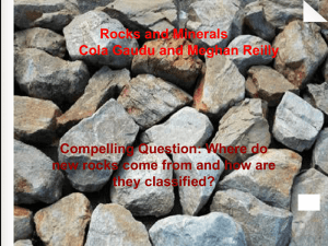 Rocks and Minerals Cola Gaudu and Meghan Reilly Compelling
