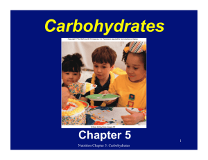 Carbohydrates - Coastal Bend College