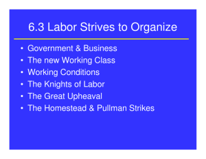 6.3 Labor Strives to Organize