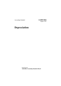 Depreciation - Australian Accounting Standards Board