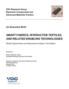 smart fabrics, interactive textiles, and related