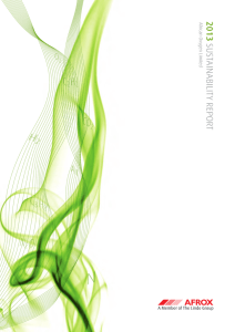 Sustainability report 2012