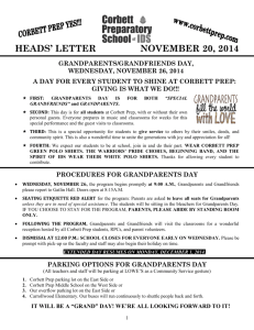 heads' letter november 20, 2014 - Corbett Preparatory School of IDS