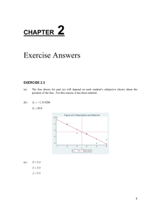 Exercise Answers - Principles of Econometrics