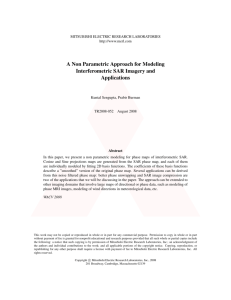 A Non Parametric Approach for Modeling Interferometric SAR