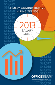 OfficeTeam 2013 Salary Guide for Administration and
