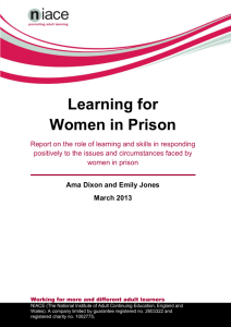 Learning for Women in Prison