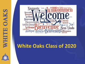 grade 9 - White Oaks Secondary School