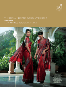 Annual Report for 2013-14 - Taj Hotels