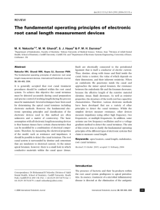 The fundamental operating principles of electronic root canal length