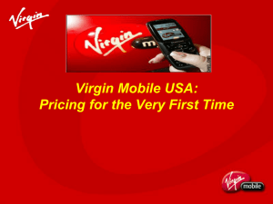 Virgin Mobile USA: Pricing for the Very First Time