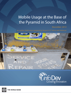 Mobile Usage at the Base of the Pyramid in South Africa