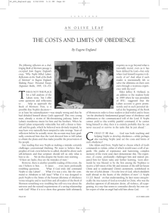 The Costs and Limits of Obedience