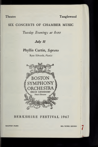 Boston Symphony Orchestra concert programs, Summer, 1967