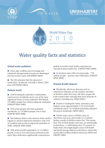 Water quality facts and statistics - UN