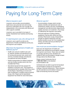 Paying for Long-Term Care - Government of Nova Scotia