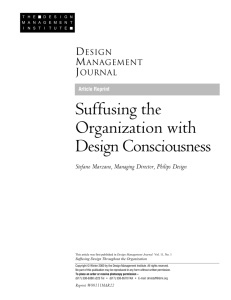 Suffusing the Organization with Design Consciousness